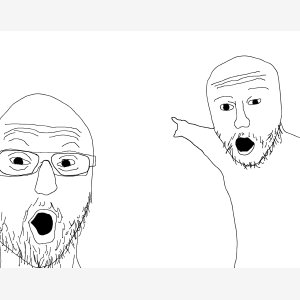 Two Soyaks Pointing Empty Template